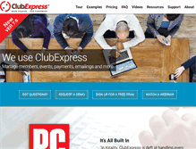Tablet Screenshot of clubexpress.com
